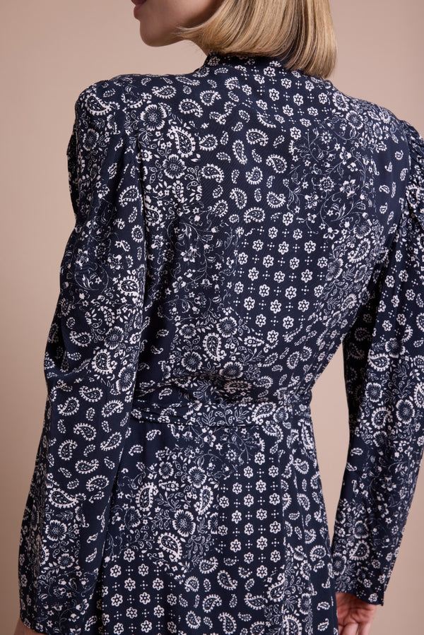 Line Of Oslo Scarlett Paisley Kjole Dress As is 136