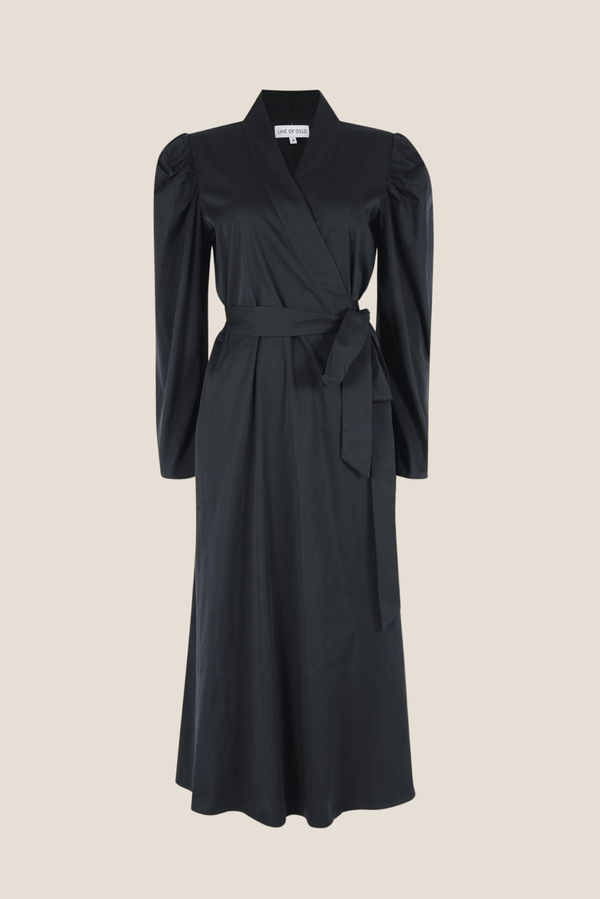 Line Of Oslo Scarlett Solid Kjole Dress Black 097
