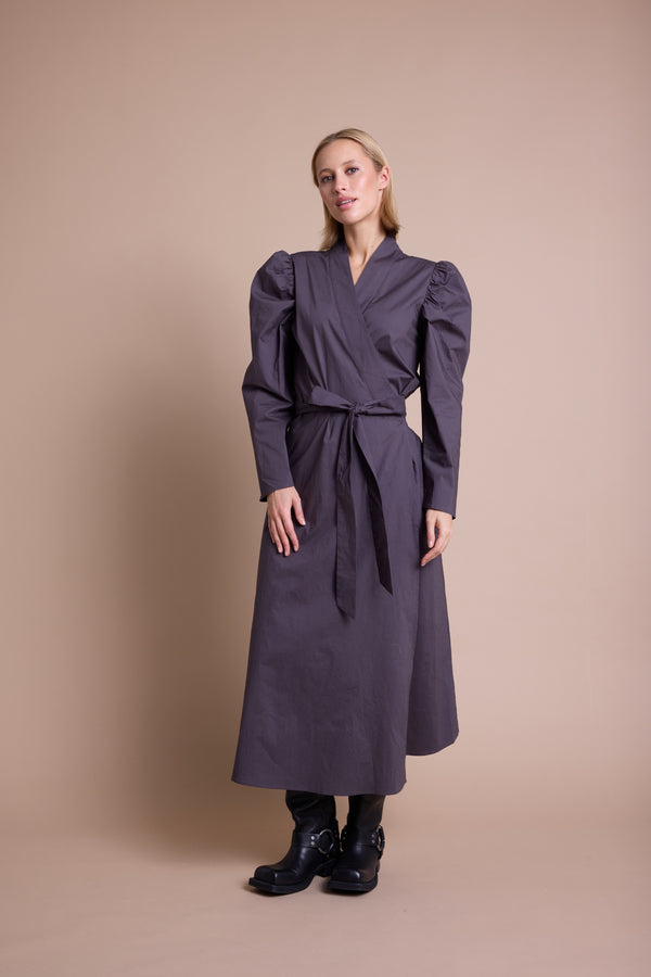 Line Of Oslo Scarlett Solid Kjole Dress Brown 063