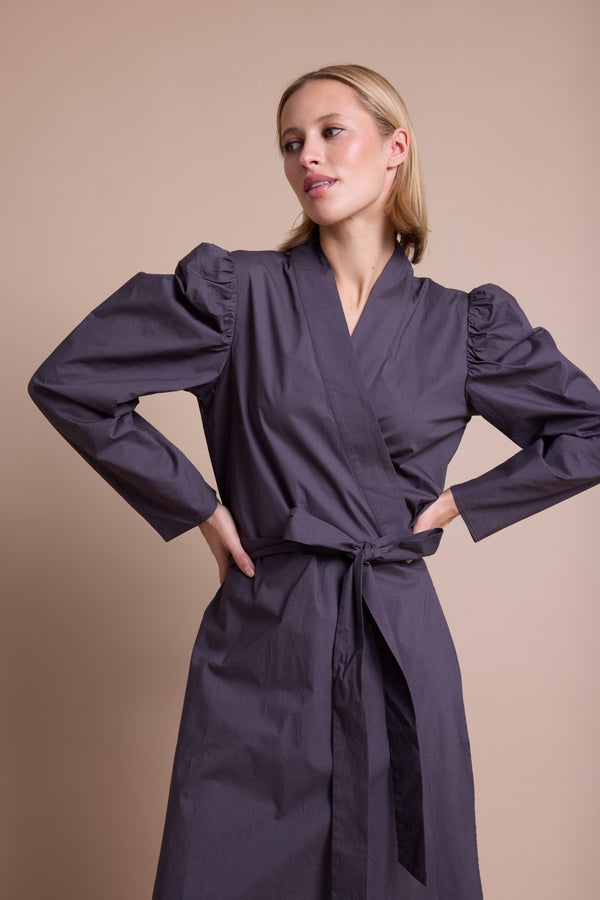 Line Of Oslo Scarlett Solid Kjole Dress Brown 063