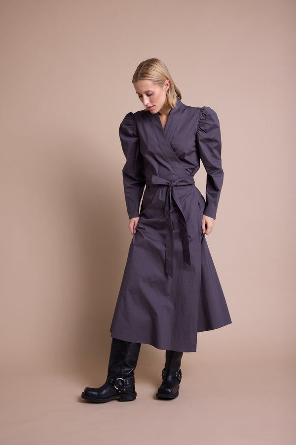 Line Of Oslo Scarlett Solid Kjole Dress Brown 063