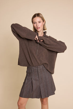 Line Of Oslo School Wool Check Skirt Skirt As is 136