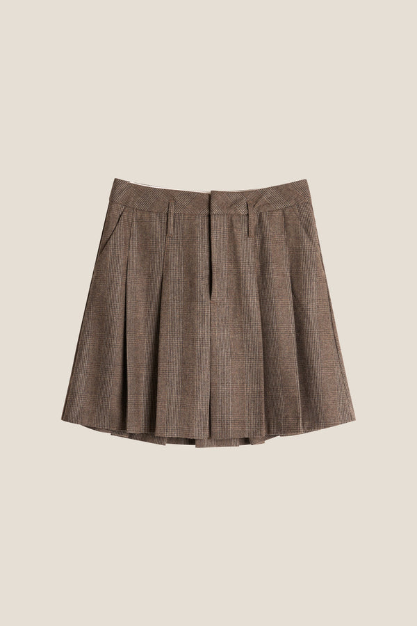 Line Of Oslo School Wool Check Skirt Skirt As is 136