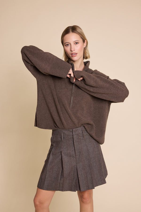 Line Of Oslo School Wool Check Skirt Skirt As is 136