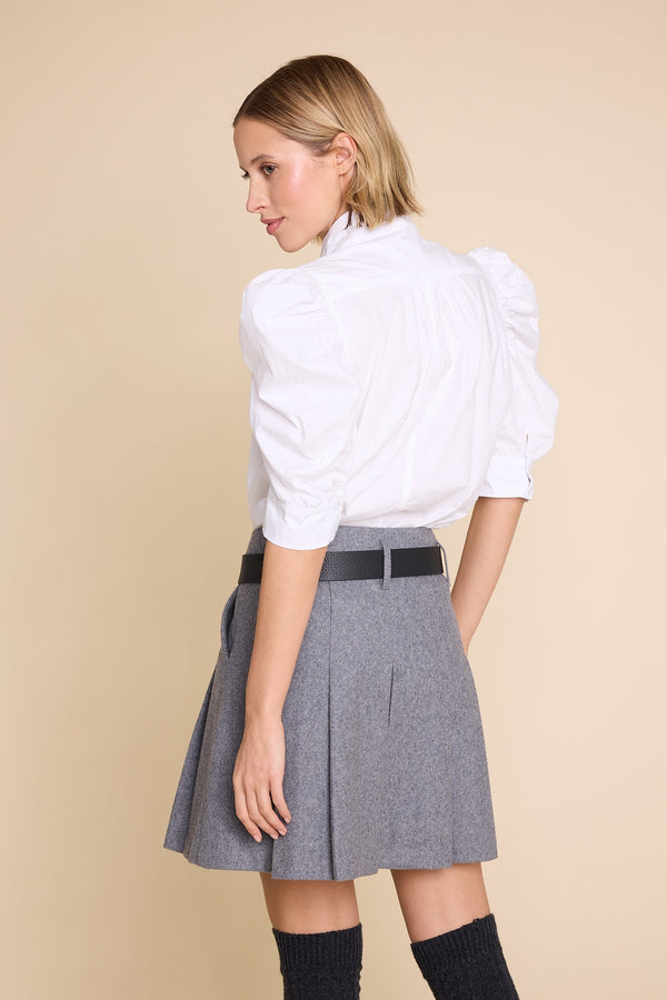 Line Of Oslo School Wool Skirt Skirt Grey 005