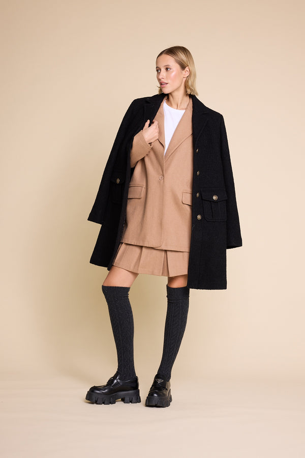 Line Of Oslo School Wool Skirt Skirt Camel 061