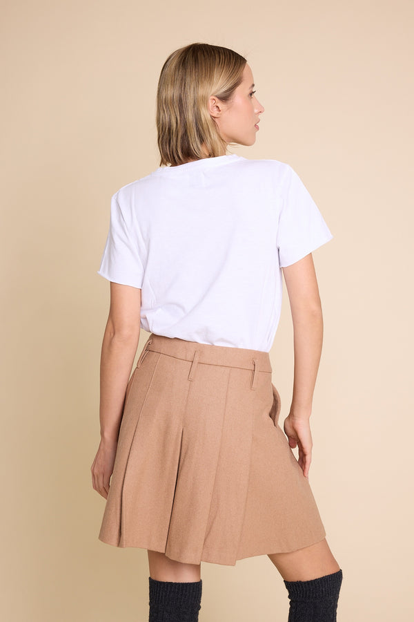 Line Of Oslo School Wool Skirt Skirt Camel 061