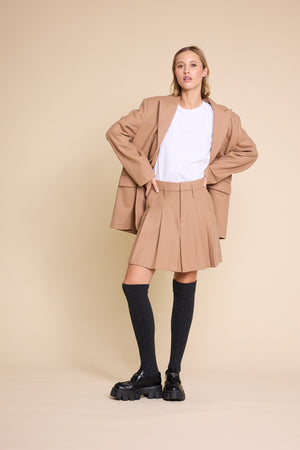 Line Of Oslo School Wool Skirt Skirt Camel 061