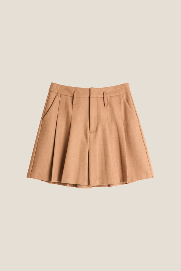 Line Of Oslo School Wool Skirt Skirt Camel 061