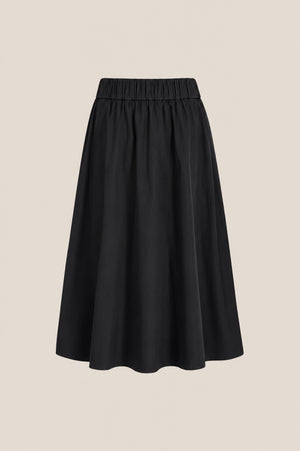 Line Of Oslo Skirt Solid Skirt Black 097