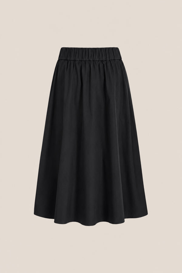 Line Of Oslo Skirt Solid Skirt Black 097