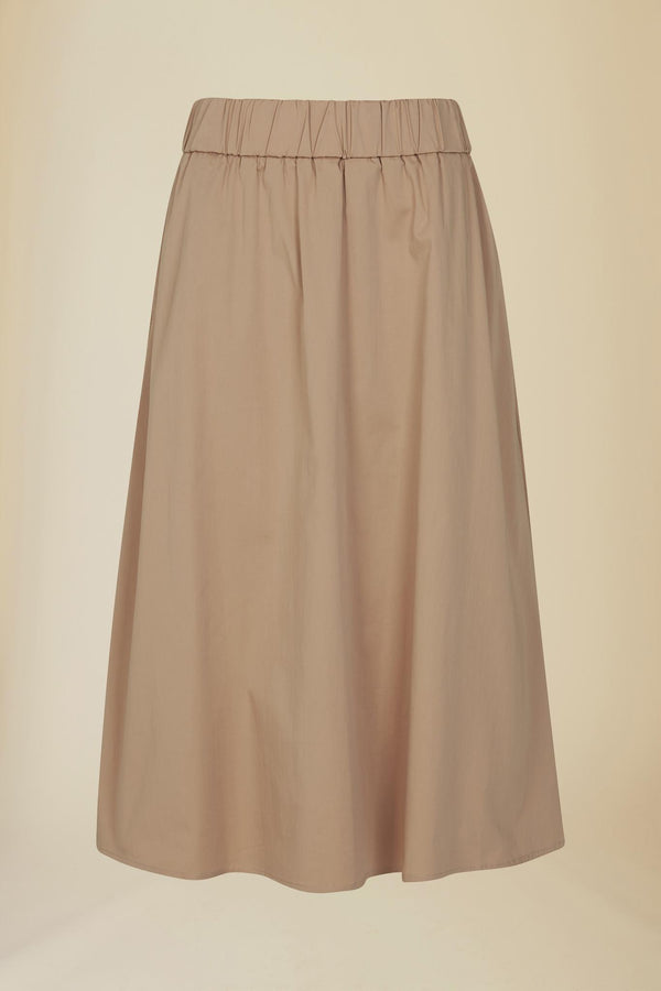 Line Of Oslo Skirt Solid Skirts Latte