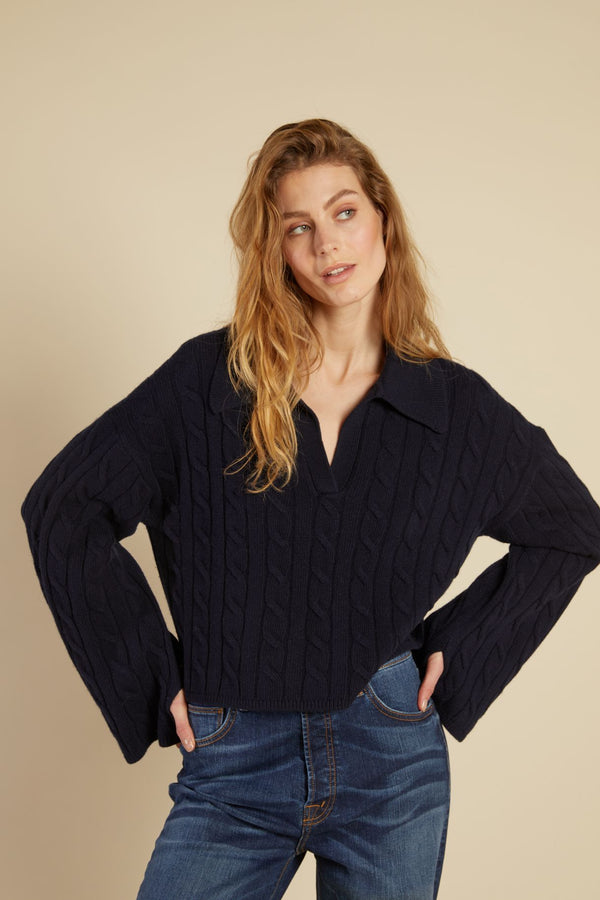 Line Of Oslo Sophie Sweater Knitted sweaters Blue 066