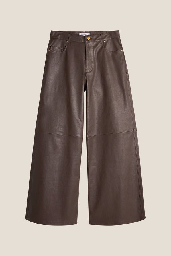Line Of Oslo St. Barths Leather Leather pant Brown 063