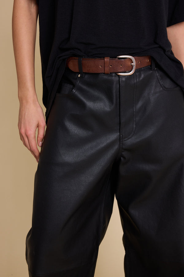 Line Of Oslo St. Barths Leather Leather pant Black 097