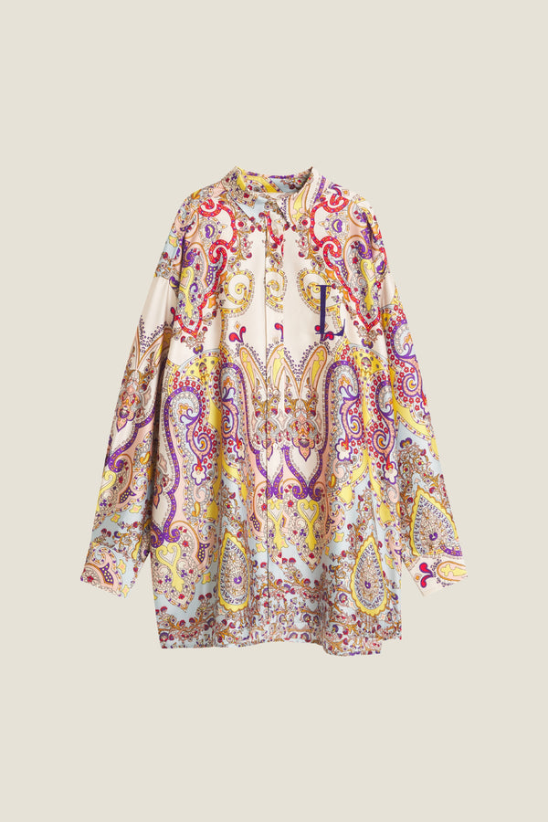 Line Of Oslo Stella Print Shirt Top As is 136