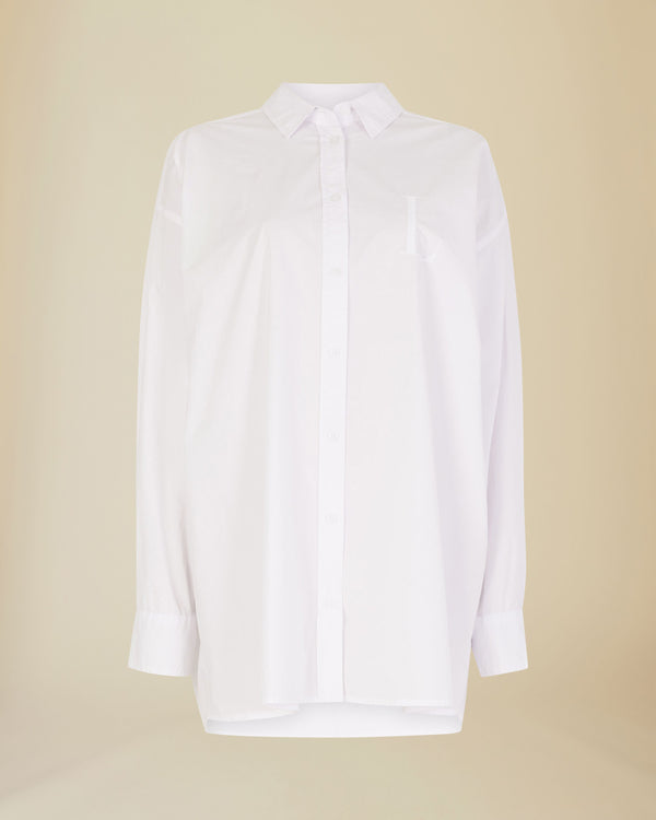 Line Of Oslo Stella Solid 24 Shirt Blouse White 001