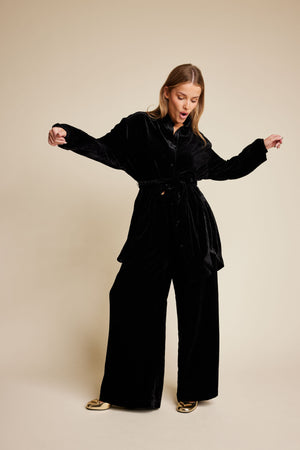 Line Of Oslo Story Velvet Blouse Shirt