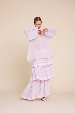 Line Of Oslo Summer Solid Skirt Skirt Pink 002