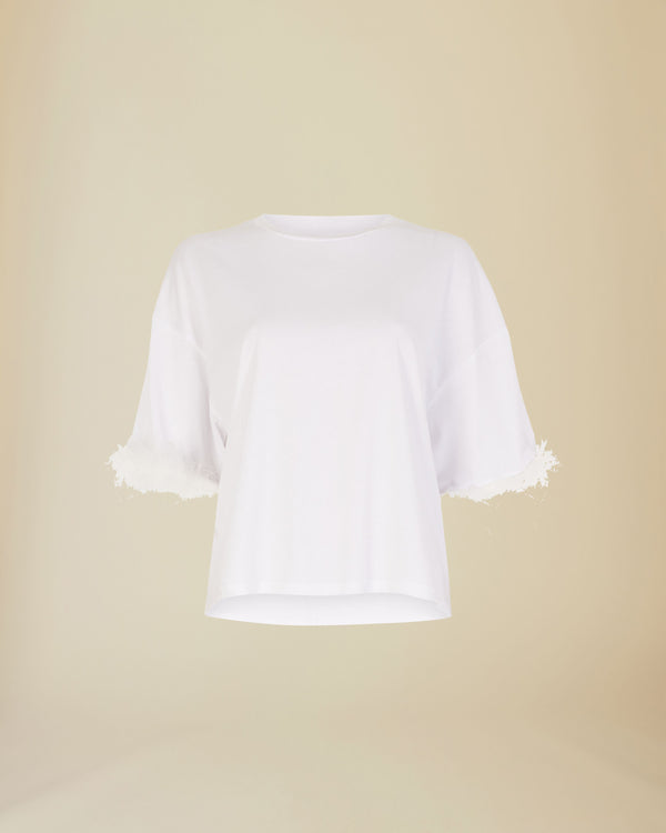 Line Of Oslo Swan Top Tops White 001