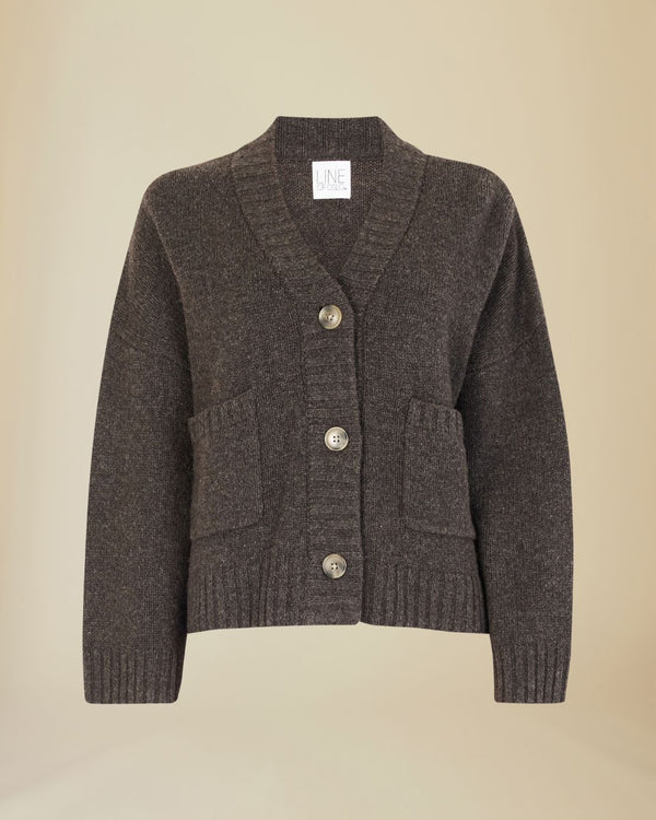 Line Of Oslo Teddy Cardigan Cardigan Brown 063