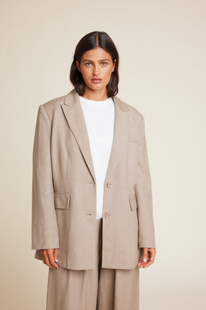 Line Of Oslo The Kid 25 Viscose Blazer Blazer Sand 069