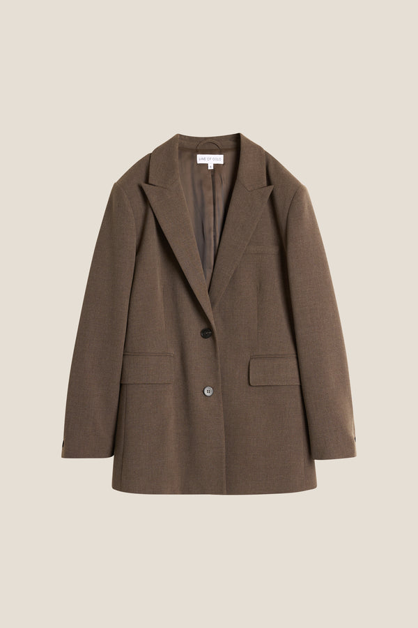 Line Of Oslo The Kid Wool Blazer Blazer Brown 063