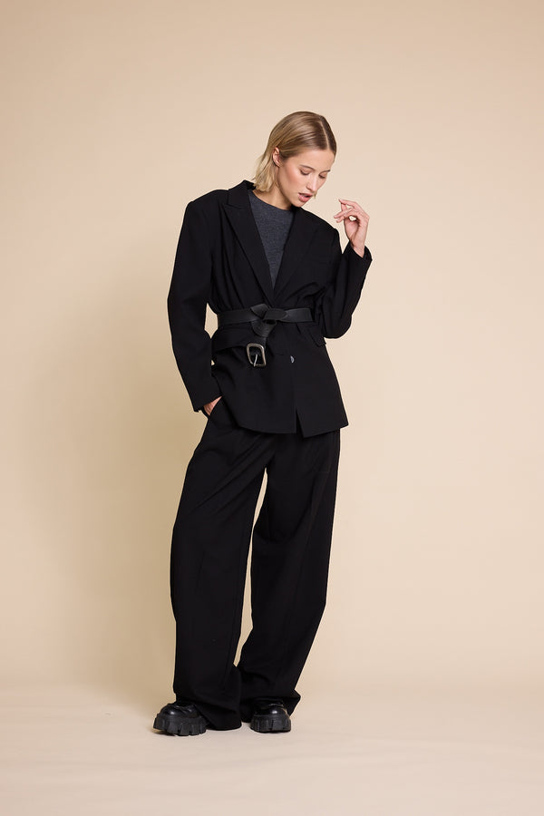 Line Of Oslo The Kid Wool Blazer Blazer Black 097