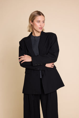 Line Of Oslo The Kid Wool Blazer Blazer Black 097