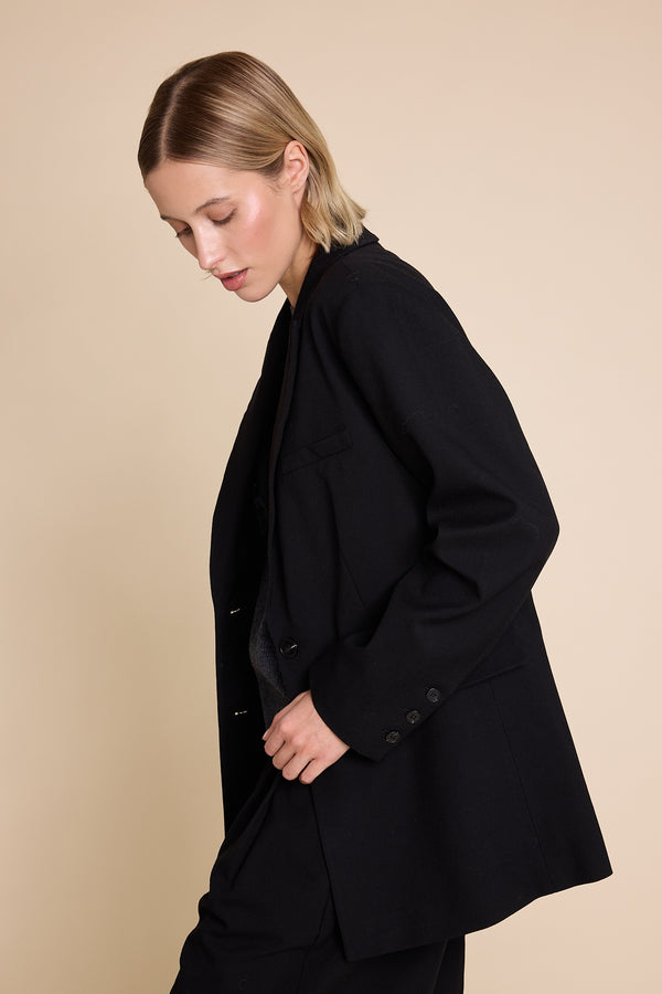 Line Of Oslo The Kid Wool Blazer Blazer Black 097