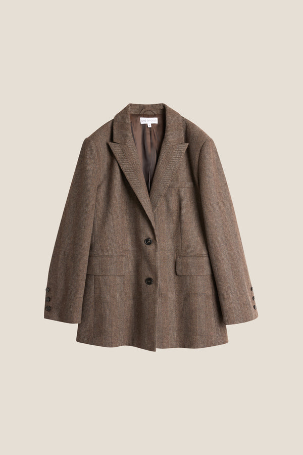 Line Of Oslo The Kid Wool Check Blazer Blazer As is 136
