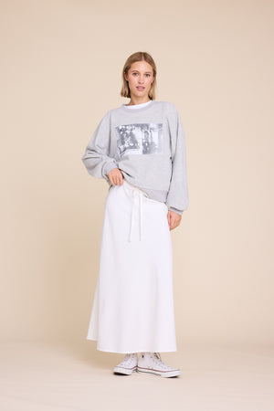 Line Of Oslo Universe Sweater Sweater Grey Melange 006