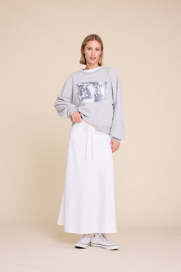 Line Of Oslo Universe Sweater Sweater Grey Melange 006