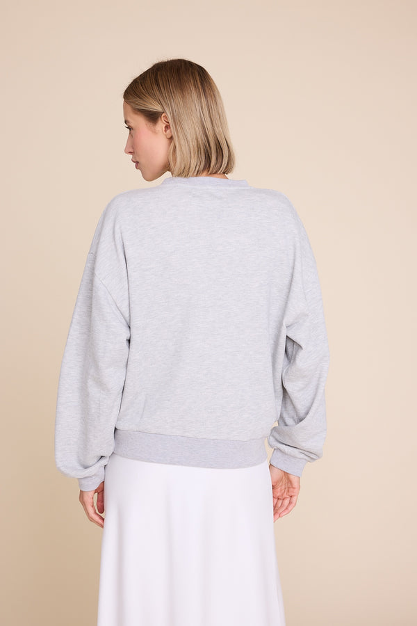 Line Of Oslo Universe Sweater Sweater Grey Melange 006