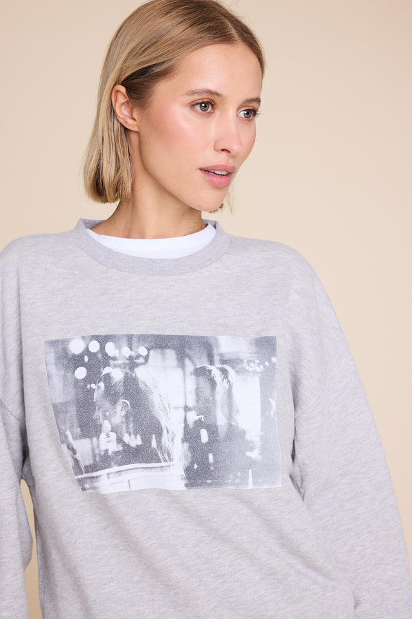 Line Of Oslo Universe Sweater Sweater Grey Melange 006