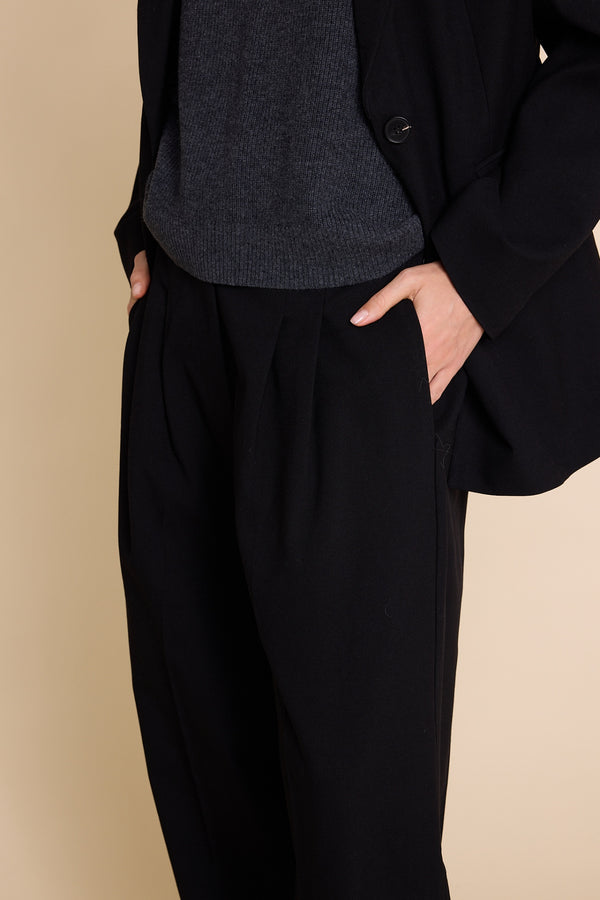 Line Of Oslo Ursula Solid Bukse Trouser Black 097