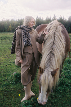 Line Of Oslo Ursula Solid Bukse Trouser Camel 061