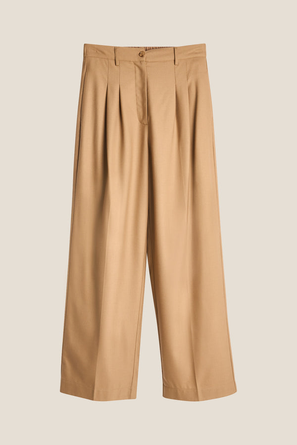 Line Of Oslo Ursula Solid Bukse Trouser Camel 061