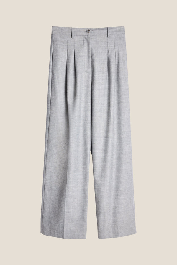 Line Of Oslo Ursula Solid Bukse Trouser Grey 005