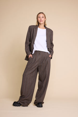 Line Of Oslo Usula Wool Check Trousers Trouser As is 136