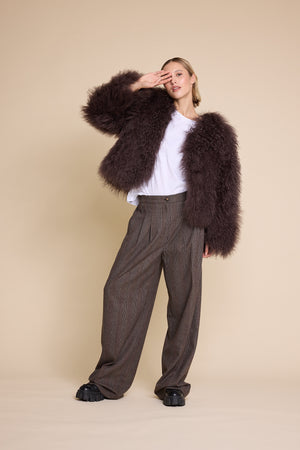 Line Of Oslo Usula Wool Check Trousers Trouser As is 136