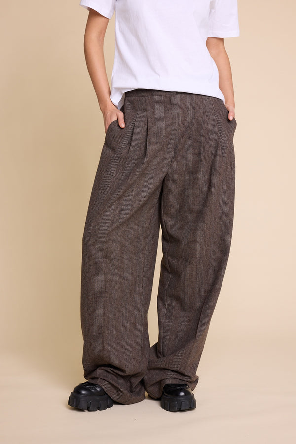 Line Of Oslo Usula Wool Check Trousers Trouser As is 136