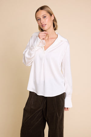 Line Of Oslo Vivian Blouse Blouse Creme 091