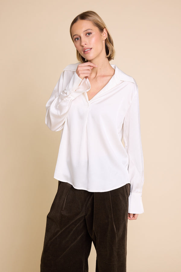 Line Of Oslo Vivian Blouse Blouse Creme 091