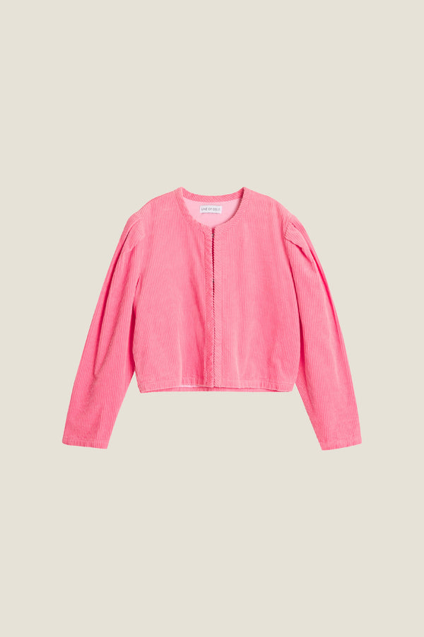 Line Of Oslo Wanda Cord Jacket Blazer Pink 002