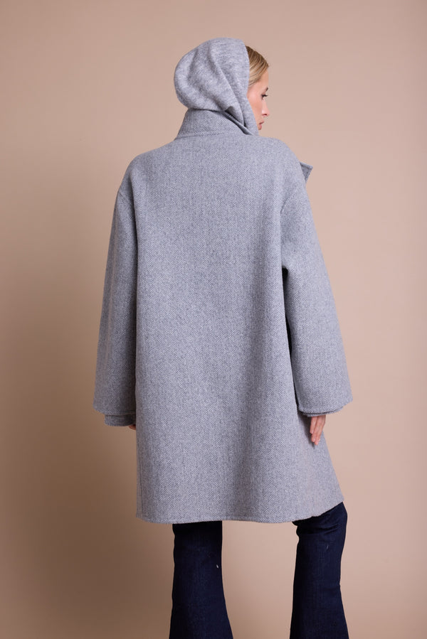 Line Of Oslo Warm Strikket Balaclava  Grey Melange 006