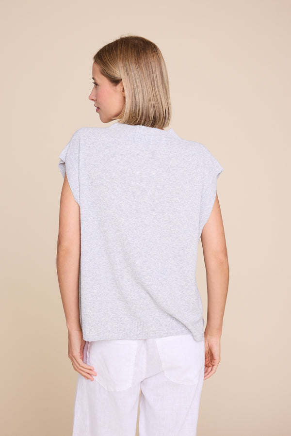 Line Of Oslo Wolf Vest Top Grey 005