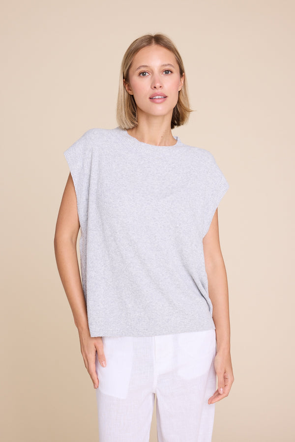 Line Of Oslo Wolf Vest Top Grey 005